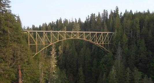 Visiting the High Steel Bridge in Mason County, Washington