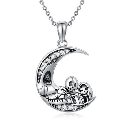Nightmare Before Christmas Silver Necklace