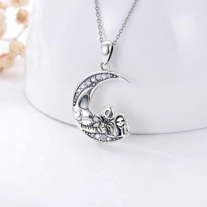 Nightmare Before Christmas Silver Necklace