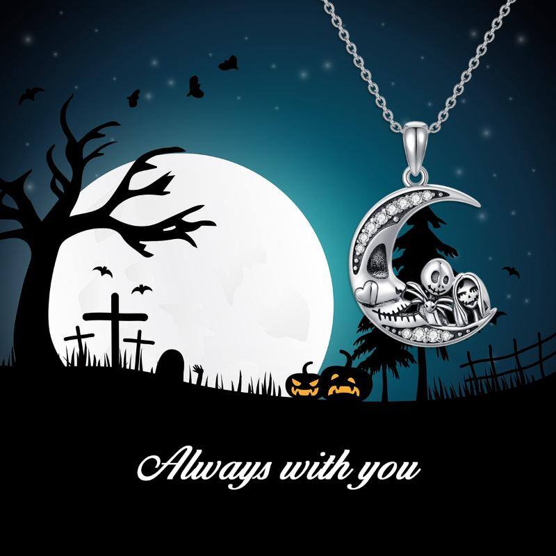 Nightmare Before Christmas Silver Necklace